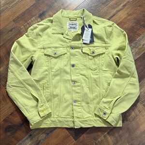 RARE Levi's Made & Crafted Chartreuse Type III Trucker Jacket - Medium NWT